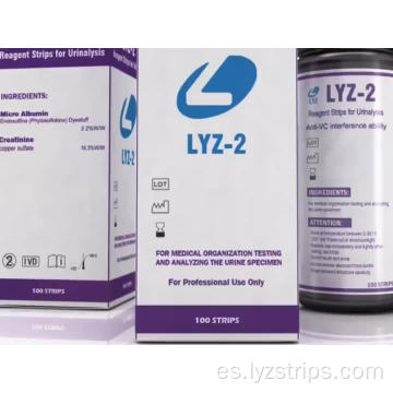 tiras reactivas para nefropatía urinaria Creatinine Micro Albumin